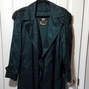 Vintage London Fog Floral  Trench Coat 12